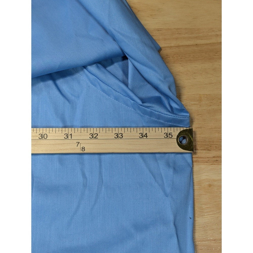 Van Heusen Flex Big Fit Dress Shirt Mens 5XL 22 34-35 Blue Frost Wrinkle Free - Picture 6 of 7